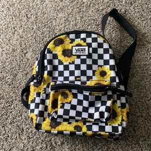 Vans Checkered Sunflower mini backpack